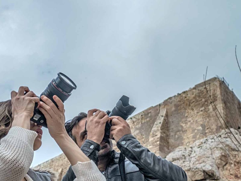 Photographers taking pics of Parthenon