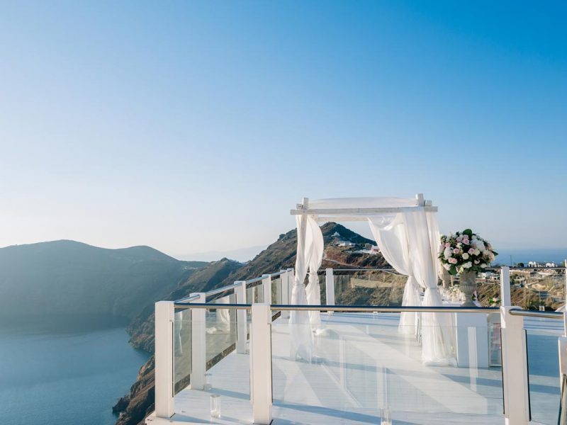 Santorini Wedding Ceremony – Kiosk Venue